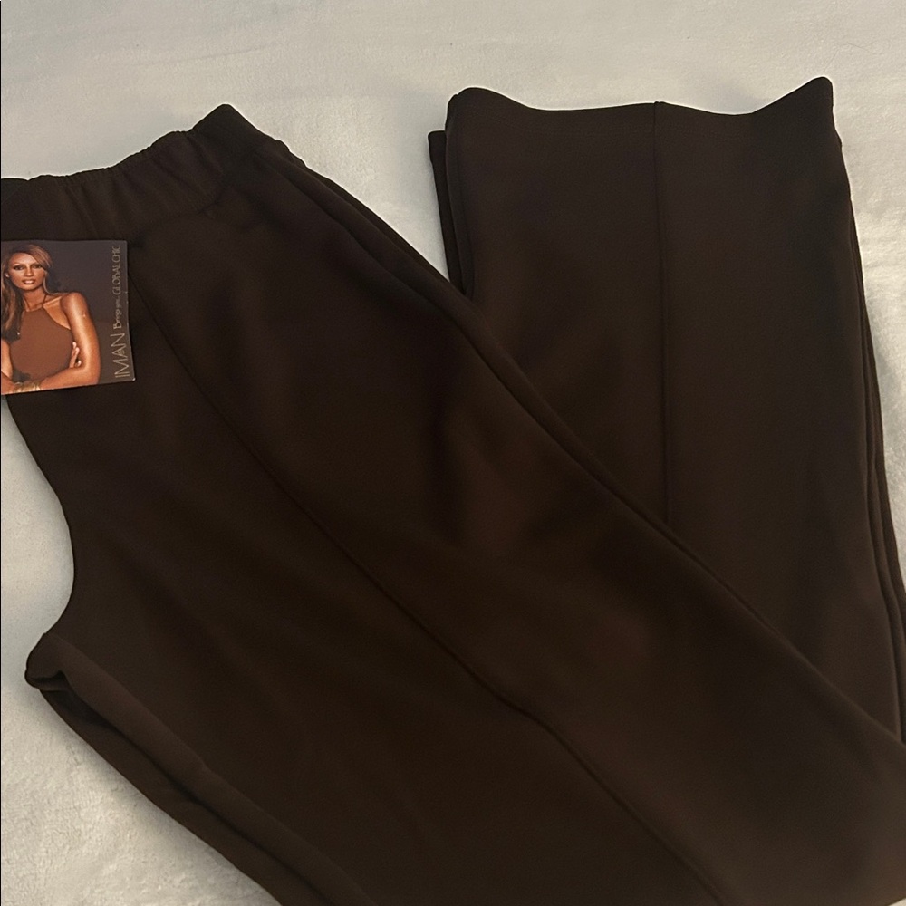 IMAN Brown Track Pants